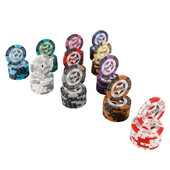 10 kom/serija Texas Poker Baccarat Vrhunski poker žetoni Glineni žetoni Pentagram Texas Casino Poker Set Dodaci Vrsta šahovnice