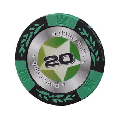 10 kom/serija Texas Poker Baccarat Vrhunski poker žetoni Glineni žetoni Pentagram Texas Casino Poker Set Dodaci Vrsta šahovnice