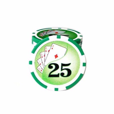 Golfa bumbiņu marķieris ar standarta cepures klipsi Magnētiskais sakausējuma marķieris Golfa piederumi Pokera numuri