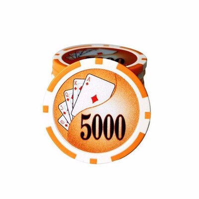 Golfa bumbiņu marķieris ar standarta cepures klipsi Magnētiskais sakausējuma marķieris Golfa piederumi Pokera numuri