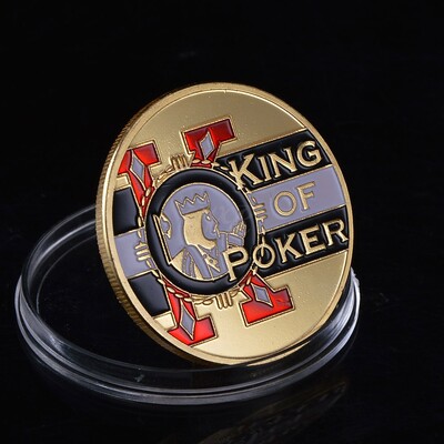Pokera kartes aizsargs aizsargs Pokera kārts metāla suvenīrs Laimes monēta Pokera spēles Hold`em piederumi Mikroshēma Kazino monēta kolekcionējama dāvana