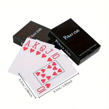 Mooth водоустойчиви Baccarat Texas Hold\'em пластмасови карти за игра PVC покер клубни карти Устойчиви на износване 2,48*3,46 инча