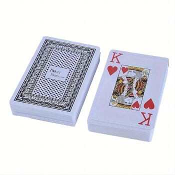 Mooth водоустойчиви Baccarat Texas Hold\'em пластмасови карти за игра PVC покер клубни карти Устойчиви на износване 2,48*3,46 инча