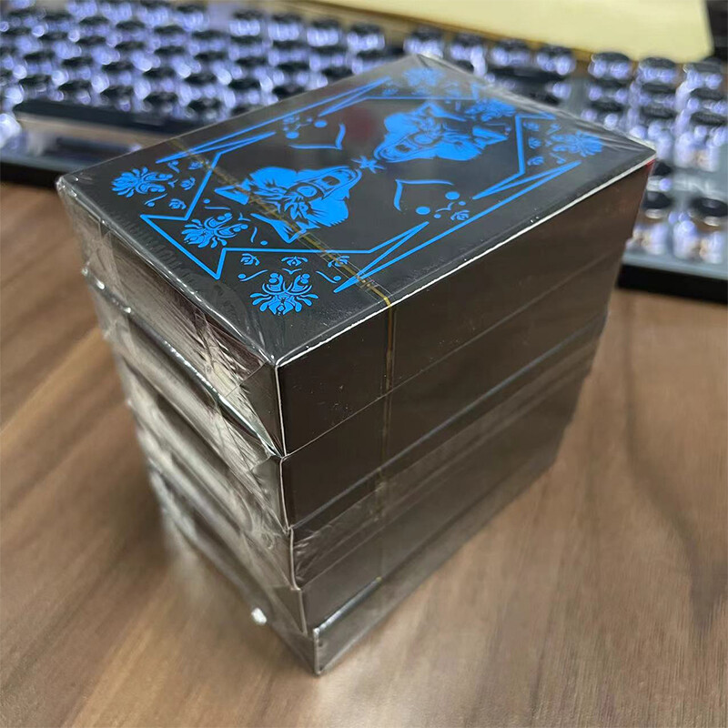 Fekete Kék Játékkártya Társasjátékok Gyerek Gyerek Játékok Ajándék 5,7cmX8,9cm Piros Arany Vízálló PVC Magic Poker Pakli Kártyajáték készlet