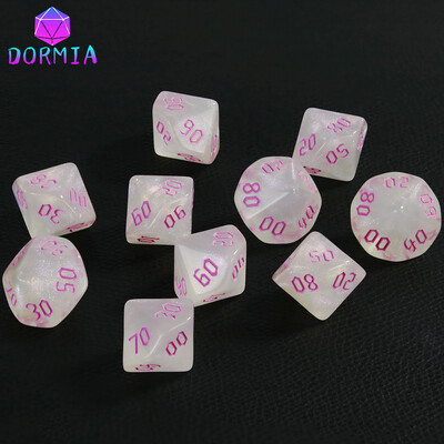 Kockice s 10 stranica Role Play Dice Visokokvalitetni materijal D10 Dice (00-90) Nevjerojatni retro stilovi fontova za igranje uloga