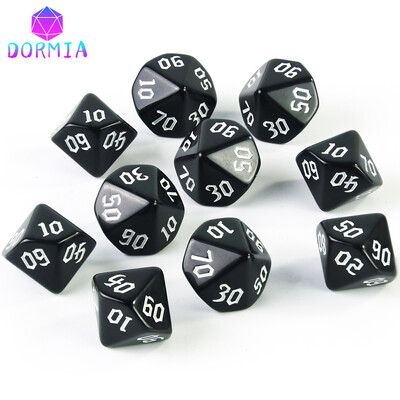 Kockice s 10 stranica Role Play Dice Visokokvalitetni materijal D10 Dice (00-90) Nevjerojatni retro stilovi fontova za igranje uloga