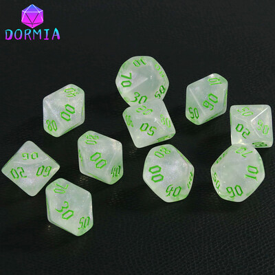 Kockice s 10 stranica Role Play Dice Visokokvalitetni materijal D10 Dice (00-90) Nevjerojatni retro stilovi fontova za igranje uloga