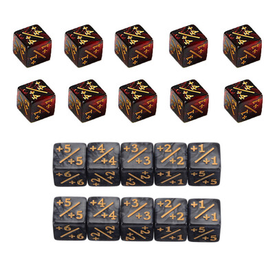 10 vnt 16 mm 6 šoniniai kauliukų skaitikliai Skaičiavimo kauliukai +1/-1 kauliukų vaikų žaislas magijai Susirinkimo žaidimas Kortų žaidimai