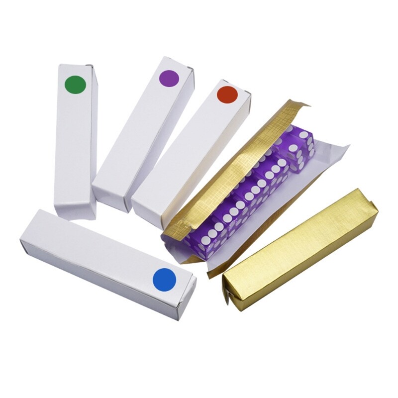 5 komada visokokvalitetnih akrilnih prozirnih kocki sa šest strana D6 19 mm kasino kockica s oštrim rubovima