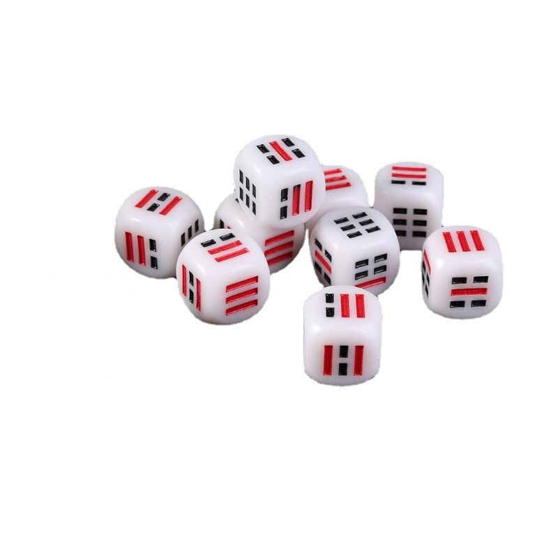 10 bucăți/set Nou Comerț Exterior Gossip Zhouyi Ching Dice Shake Hexagram 64 Hexagram Accesorii pentru jocuri de masă