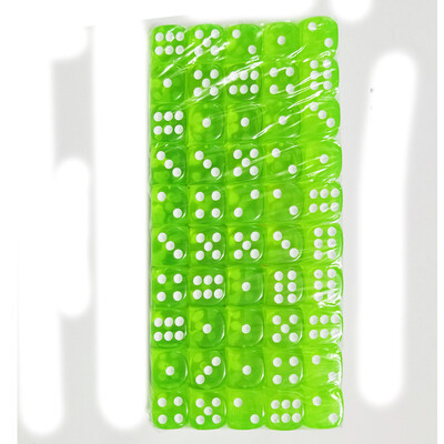 100 ks/sada D6 kociek 12 mm 6-stranné viacfarebné priehľadné akrylové kocky so zaoblenými hranami pre stolovú hru DND, drink, párty