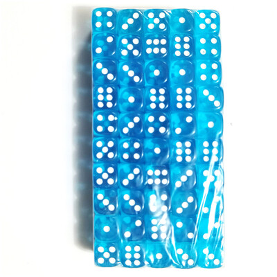 100 ks/sada D6 kociek 12 mm 6-stranné viacfarebné priehľadné akrylové kocky so zaoblenými hranami pre stolovú hru DND, drink, párty