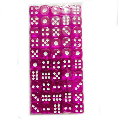 100 ks/sada D6 kociek 12 mm 6-stranné viacfarebné priehľadné akrylové kocky so zaoblenými hranami pre stolovú hru DND, drink, párty