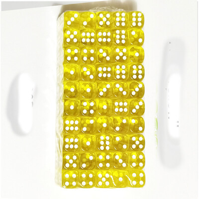 100 ks/sada D6 kociek 12 mm 6-stranné viacfarebné priehľadné akrylové kocky so zaoblenými hranami pre stolovú hru DND, drink, párty