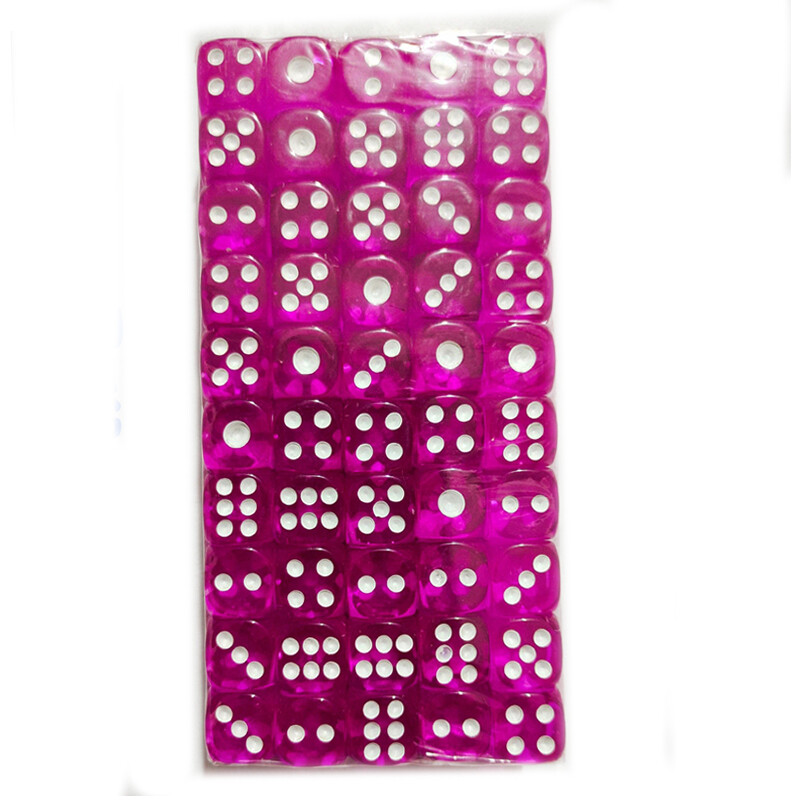 100 ks/sada D6 kociek 12 mm 6-stranné viacfarebné priehľadné akrylové kocky so zaoblenými hranami pre stolovú hru DND, drink, párty