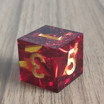 Mini D6 kocke u boji planeta DND Ručno izrađene kocke od smole sa 6 strana s oštrim rubovima Poliedarske cvjetne kockice za RPG stolne igre Dice D&D