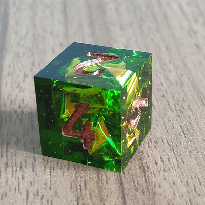 Mini D6 kocke u boji planeta DND Ručno izrađene kocke od smole sa 6 strana s oštrim rubovima Poliedarske cvjetne kockice za RPG stolne igre Dice D&D