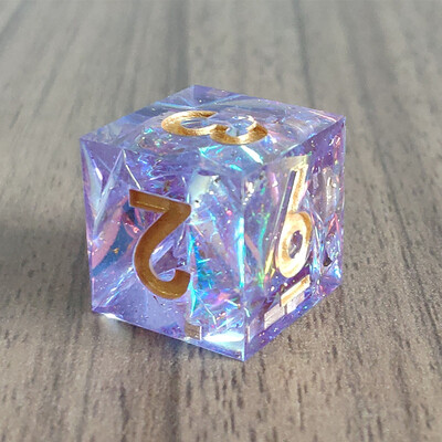 Mini D6 kocke u boji planeta DND Ručno izrađene kocke od smole sa 6 strana s oštrim rubovima Poliedarske cvjetne kockice za RPG stolne igre Dice D&D