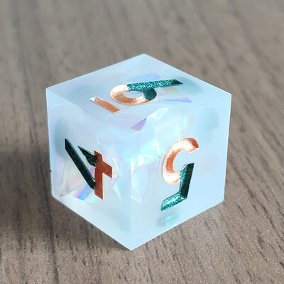 Mini D6 kocke u boji planeta DND Ručno izrađene kocke od smole sa 6 strana s oštrim rubovima Poliedarske cvjetne kockice za RPG stolne igre Dice D&D