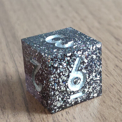 Mini D6 kocke u boji planeta DND Ručno izrađene kocke od smole sa 6 strana s oštrim rubovima Poliedarske cvjetne kockice za RPG stolne igre Dice D&D