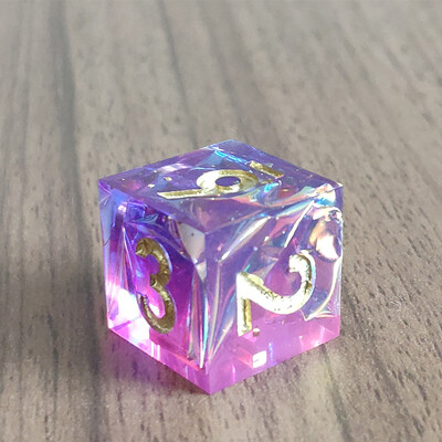 Mini D6 kocke u boji planeta DND Ručno izrađene kocke od smole sa 6 strana s oštrim rubovima Poliedarske cvjetne kockice za RPG stolne igre Dice D&D