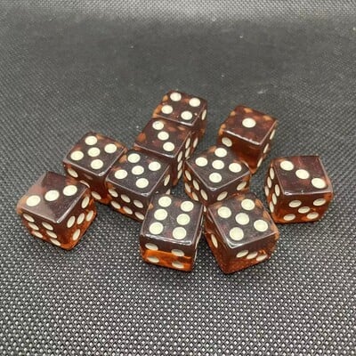 10 ks tekutých farebných štvorcových kociek, 6-stranná sada kociek D6, 6 tvárí, 16 mm kasínové kocky s ostrými hranami, kocky pre stolové hry v krčme