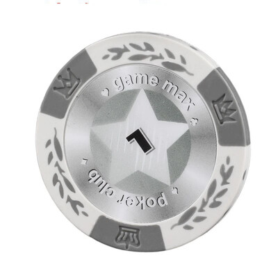 5 gab/partija Māla žetoni Pentagram Texas Poker Texas Casino Poker Baccarat Upscale pokera žetonu komplekts Piederumi Šaha galdiņa veids