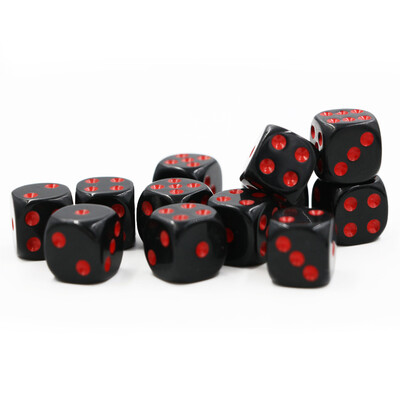 10pcs/set Set akrilnih kockica 6 strana 16MM D6 izrezbareni uzorak Polyhedron igraće kockice za RPG MTG Dungeons and Dragons društvena igra