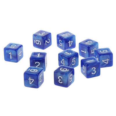 10pcs/set Set akrilnih kockica 6 strana 16MM D6 izrezbareni uzorak Polyhedron igraće kockice za RPG MTG Dungeons and Dragons društvena igra