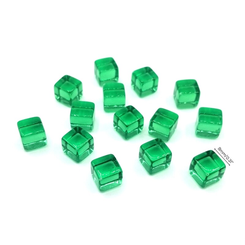 200 kom 6 strana 8 mm prozirne kockice DIY obrazovne kockice za graviranje akrilne prazne kockice D6 kockice za party obiteljske društvene igre kockice