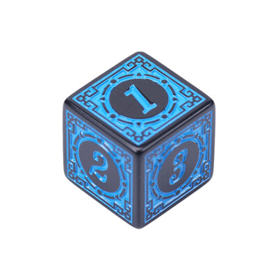 10 kom/pak. Akrilne kocke D6 s rezbarenim uzorkom 6-strane dodaci Polyhedron Šarene kocke Kocke za digitalne igre
