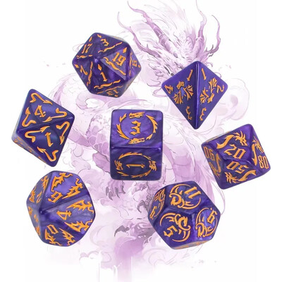 Novi 7kom/set Dragon Element Polyhedral Dice Set Number Dice Kit za Dnd COC Cthulhu TRPG Running Team Table Game Dnd Dice Set