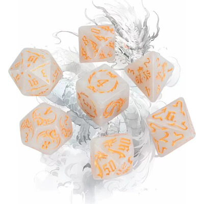 Novi 7kom/set Dragon Element Polyhedral Dice Set Number Dice Kit za Dnd COC Cthulhu TRPG Running Team Table Game Dnd Dice Set