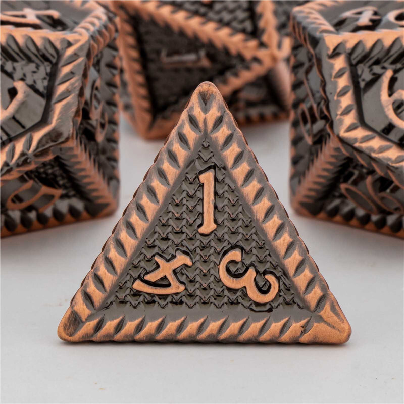 OUKELANWO DND Set metalnih kockica D&D za Dungeon and Dragon, zlatna poliedarska Rpg igra uloga D i D kockice D20 D12 D10 D8 D6 D4