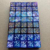 10 bucăți zaruri cu simbol pe 6 fețe, accesorii pentru jocuri de masă, zaruri standard, zaruri pătrate, adăugați scăderea zarurilor accesoriu de predare a matematicii