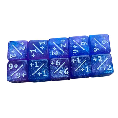 10 bucăți zaruri cu simbol pe 6 fețe, accesorii pentru jocuri de masă, zaruri standard, zaruri pătrate, adăugați scăderea zarurilor accesoriu de predare a matematicii