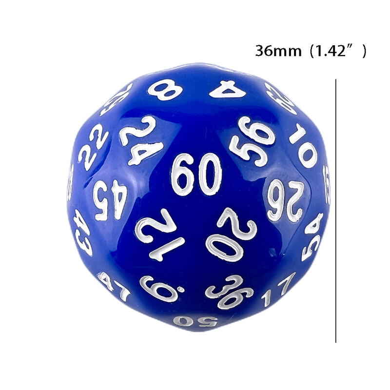 D60 Dice 1buc minge din plastic pentru jocuri de masă Jocuri de petrecere Cadou de Valentine