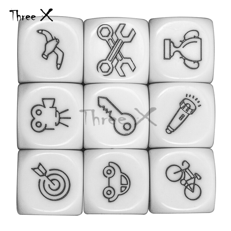 Talking Story Dice Jucărie educațională Reguli în engleză Familie/ Petrecere Seară Distracție Imaginează-ți Jucării pentru copii care învață