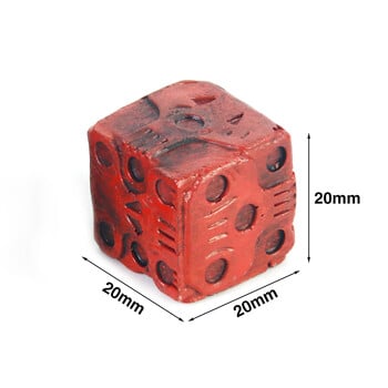 Halloween Retro Red Skull D6 Dice Skeleton Dices Scary Novelty Αξεσουάρ επιτραπέζιου παιχνιδιού για Club Pub Funny Party Game