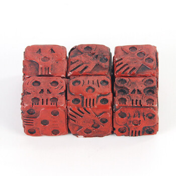 Halloween Retro Red Skull D6 Dice Skeleton Dices Scary Novelty Αξεσουάρ επιτραπέζιου παιχνιδιού για Club Pub Funny Party Game