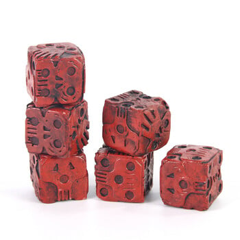 Halloween Retro Red Skull D6 Dice Skeleton Dices Scary Novelty Αξεσουάρ επιτραπέζιου παιχνιδιού για Club Pub Funny Party Game