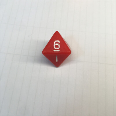 8 kusov 8-stranných D8 digitálnych kociek, 8 strán s číslom 1 2 3 4 5 6 7 8 pre zábavné RPG stolové hazardné hry, kocky