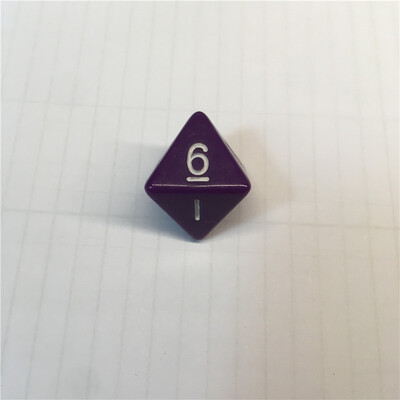 8 kusov 8-stranných D8 digitálnych kociek, 8 strán s číslom 1 2 3 4 5 6 7 8 pre zábavné RPG stolové hazardné hry, kocky