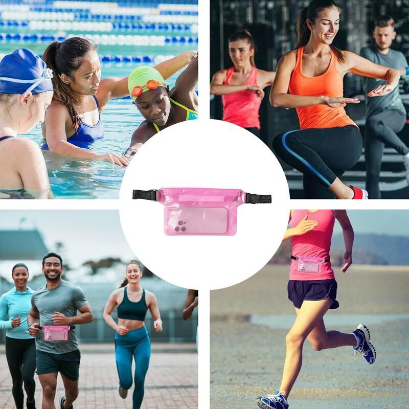 Vandeniui atsparus plaukimo krepšys „Slift Drift“ nardymas ant peties juosmens krepšys su juosmens dirželiu Telefono „Fanny Pack“ mobilus diržo krepšys, skirtas plaukimui plaustais