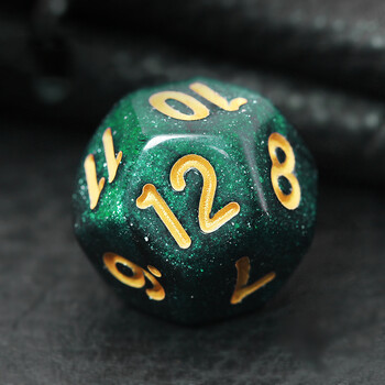 7 τεμάχια/Σετ Green and Black Starry Sky Galaxy Dice D&D COC Dice D4 D6 D8 D10 D% D12 D20 Επιτραπέζια παιχνίδια DND RPG Σετ ζάρια