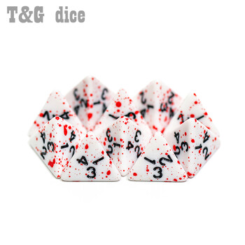 Αστεία DNDGame RPG 10Pcs/Σετ Polyhedral D4-D20 Multi Sides Opaque Blood Digital Dice Αξεσουάρ επιτραπέζιου παιχνιδιού