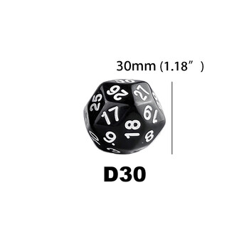 D30 Digital Dice 8 τμχ για DND RPG, Παίζοντας παιχνίδι DRAGONS Dice, 8 χρώματα