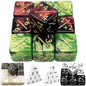 Kocky D6 hry Počítadlo kociek Vysokokvalitné kocky D6 Jednofarebné zmiešané farby Mramorový efekt pre matematické hry Kartové hry Príslušenstvo