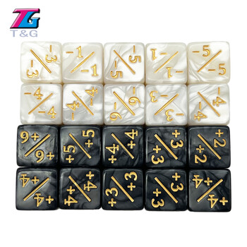 Dice D6 Games Counter Dice Висококачествени D6 Dice Plain Color Смесени цветове Мраморен ефект за математическа игра Аксесоари за игра на карти