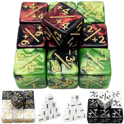 Dice D6 Games Counter Dice Висококачествени D6 Dice Plain Color Смесени цветове Мраморен ефект за математическа игра Аксесоари за игра на карти